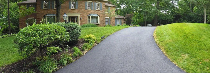 Driveway in front of house